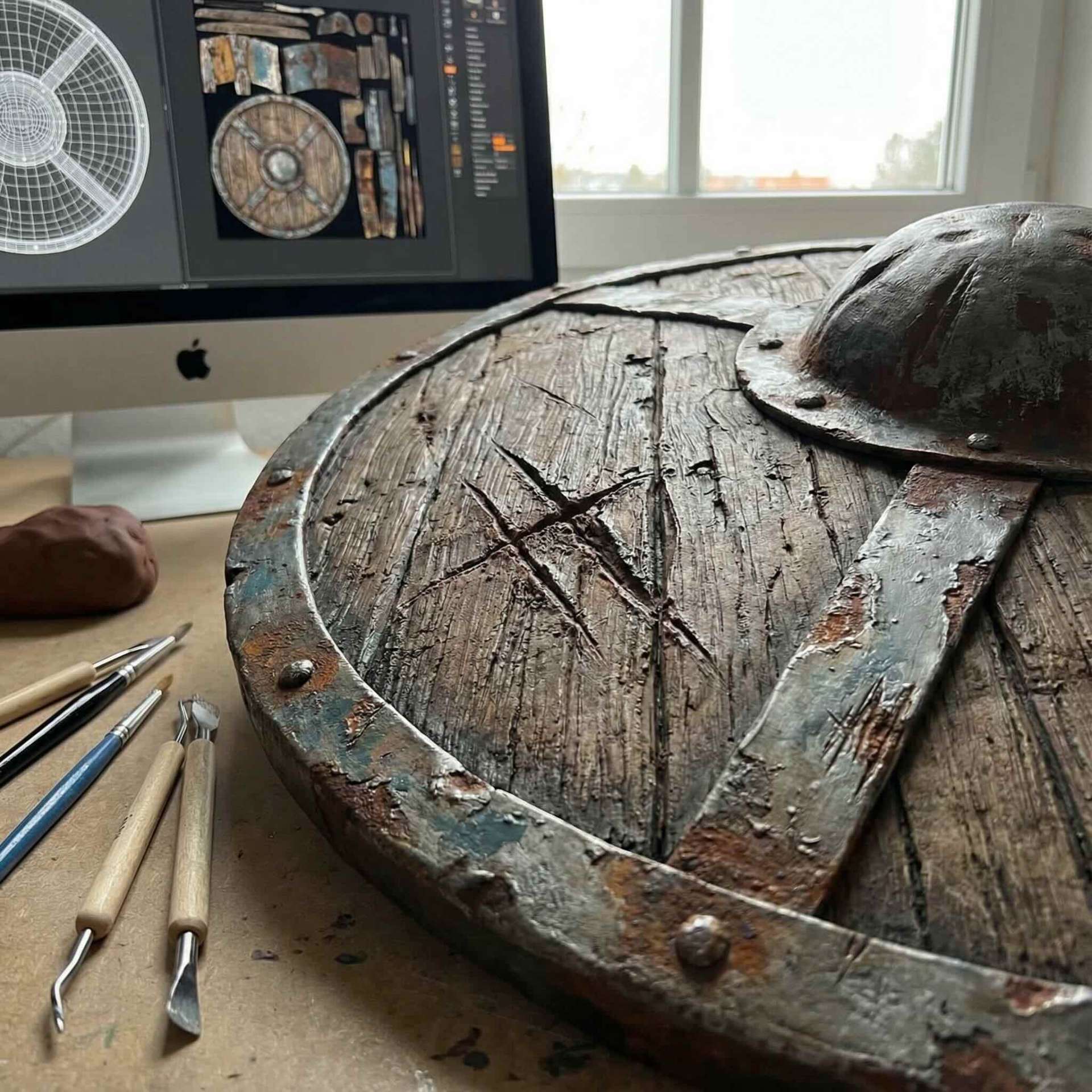 AI-generated seamless textures and PBR surfaces