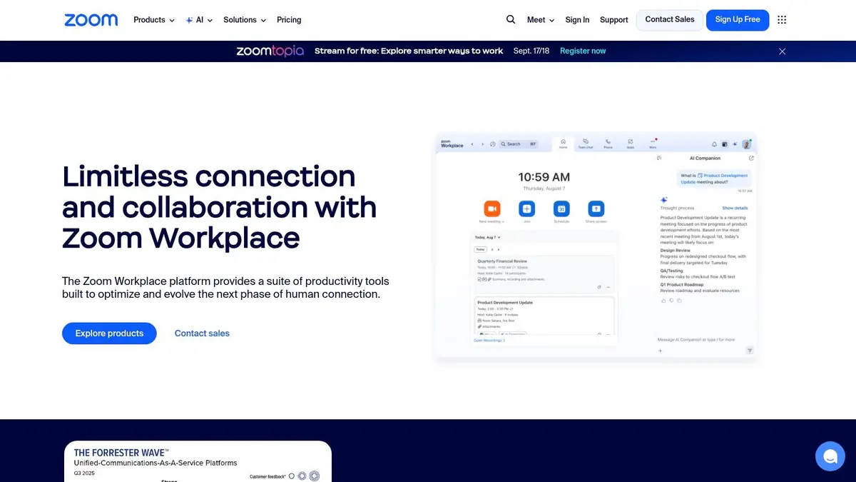 Zoom (Zoom Workplace / Zoom One)