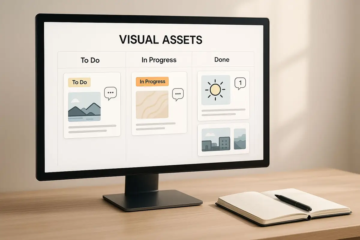 Infographic about project management software for creative agencies