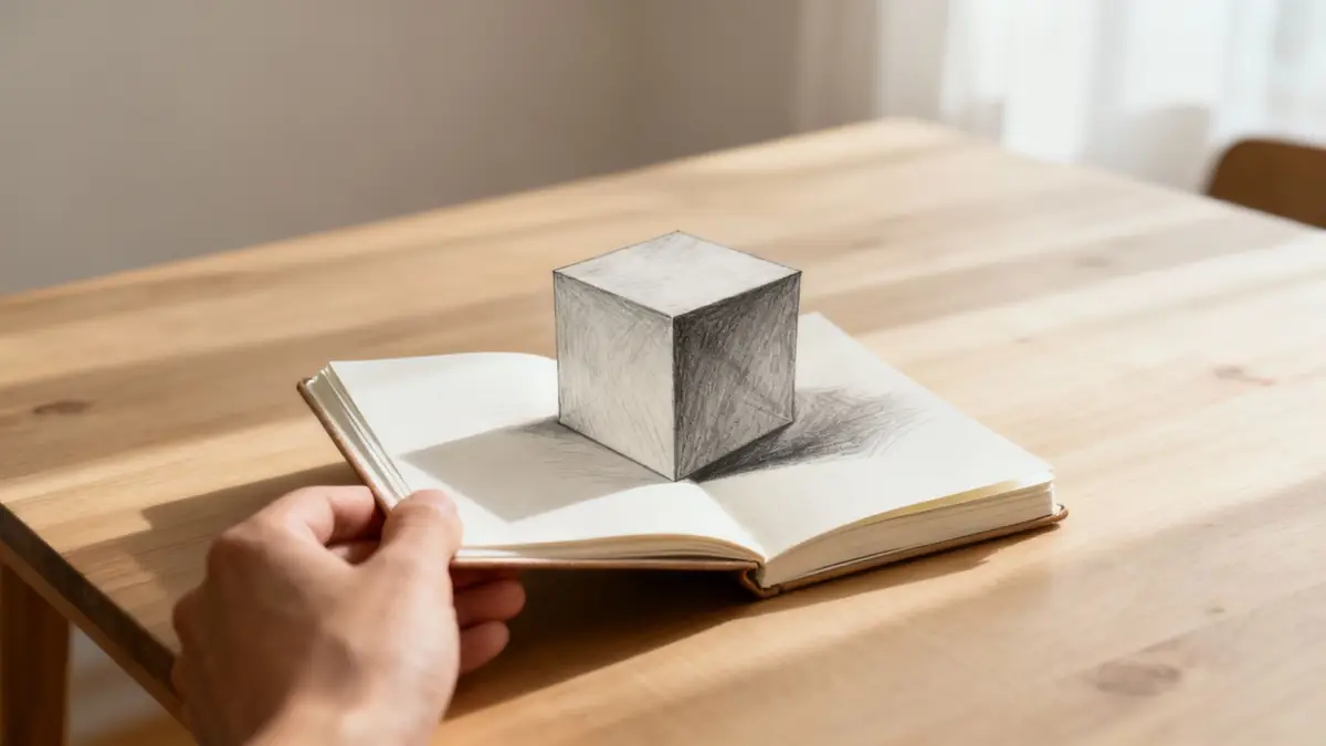 A hyper-realistic 3D drawing illusion of a snake coiled around a pencil on a piece of paper